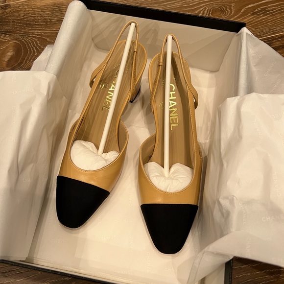 Chanel classic cap toe slingback 36C - Picture 2 of 3